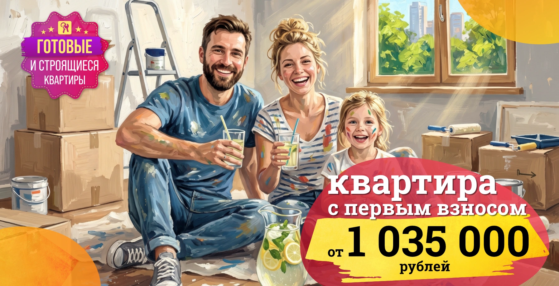 Квартира с первоначальным взносом от 1 035 000 рублей